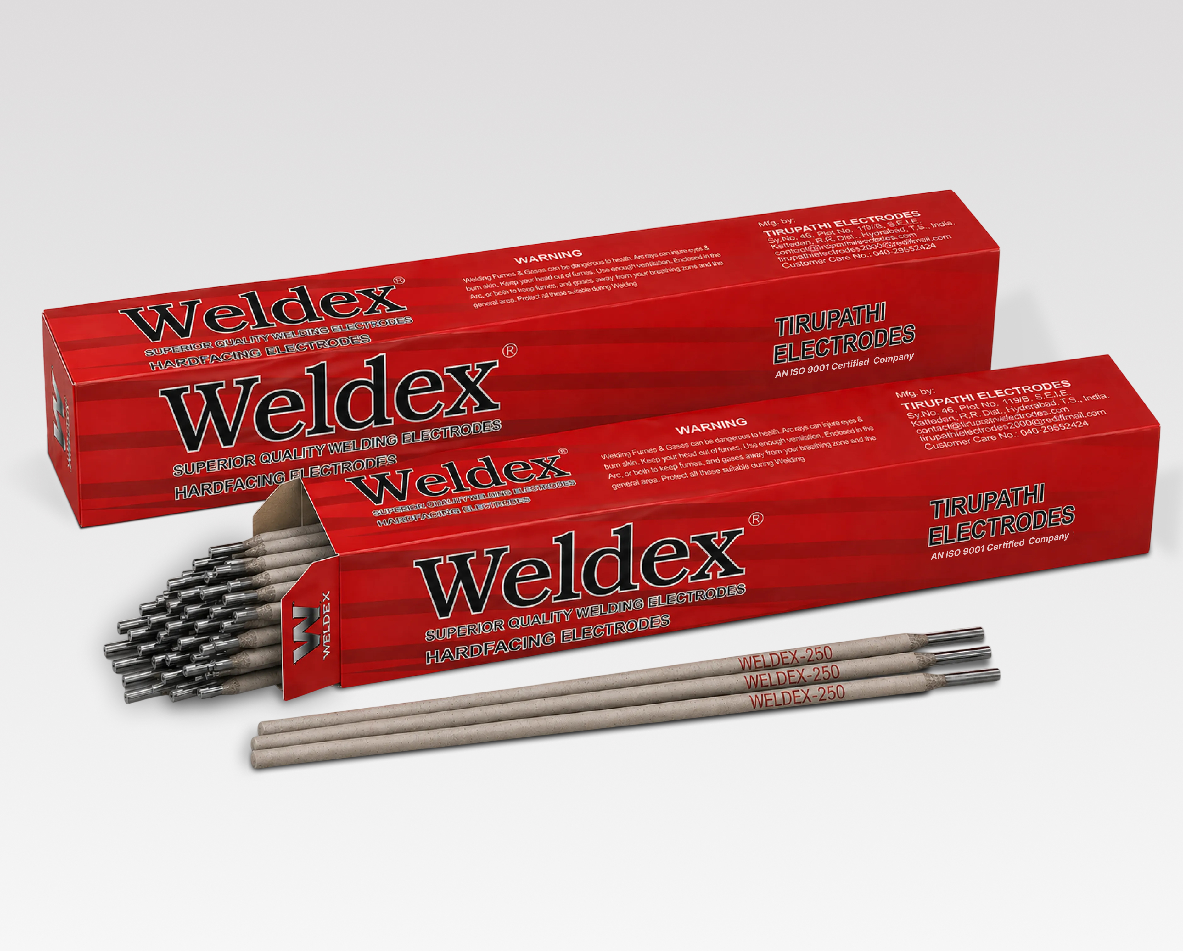 Hardfacing welding electrodes